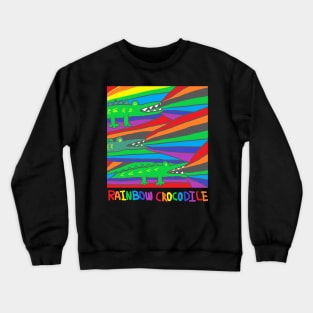 rainbow crocodile Crewneck Sweatshirt